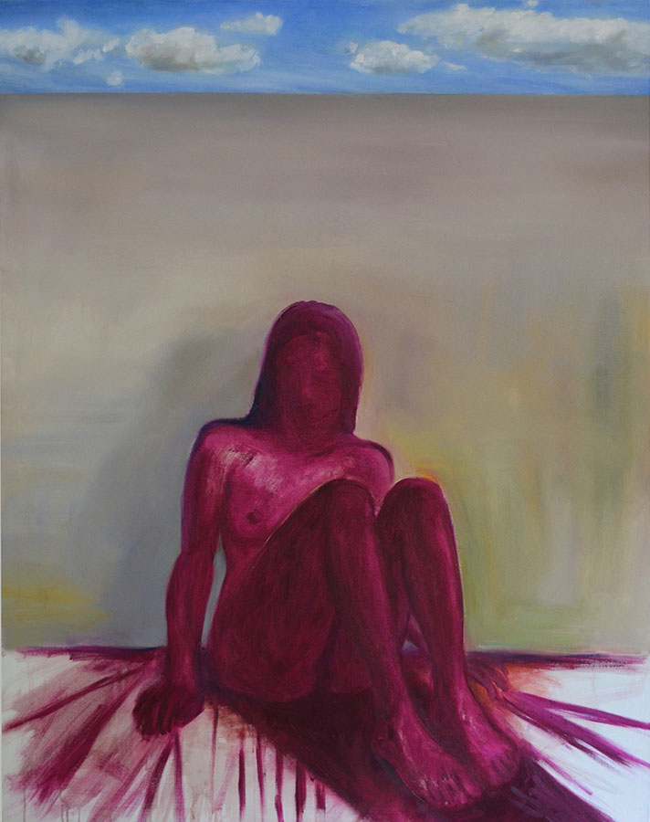 Magenta, 120 x 150 cm, Öl auf Leinwand, 2014 | © Claudia Bachmann