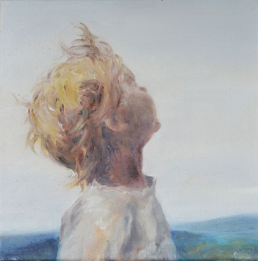 Im Wind, 30 x 30 cm, Öl auf Leinwand, 2002 | © Claudia Bachmann